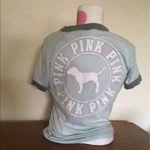 Victoria's Secret Pink Ringer Tee