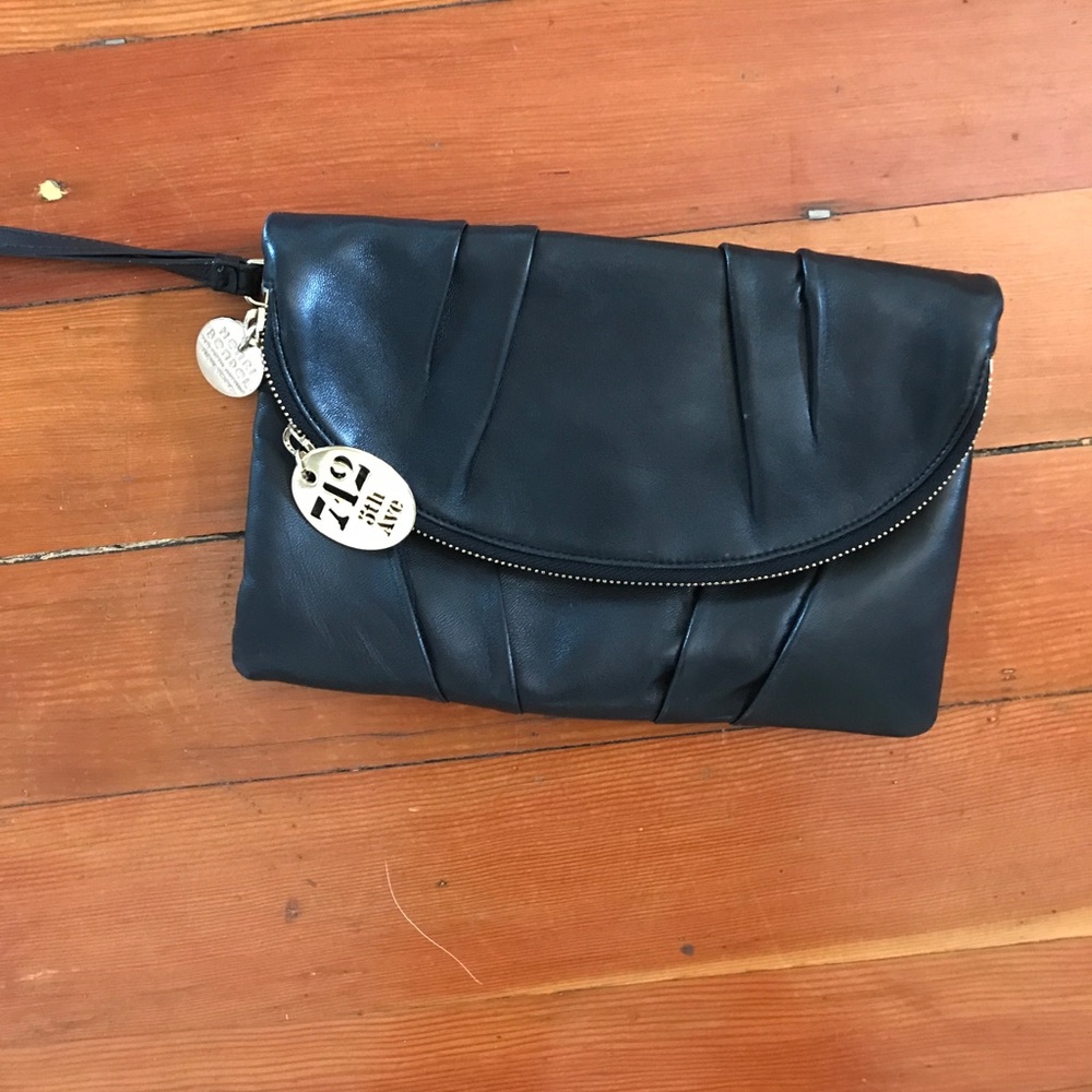 Henri bendel black clutch!