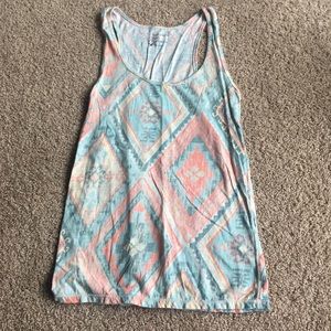 American Eagle Pastel Patterned Tank