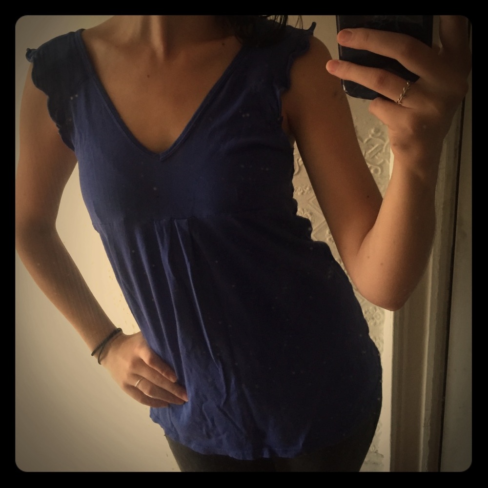 Barneys New York COOP blue tank top