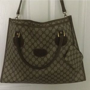 Authentic Gucci Vintage Large Crossbody Tote