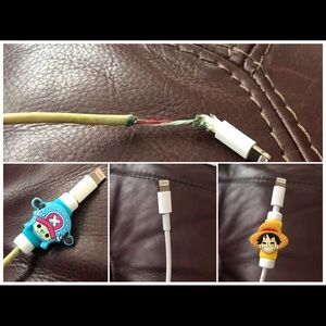 6 FOR$8 APPLE IPHONE CORD HEADPHONE PROTECTORS