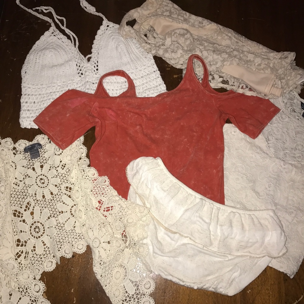 BUNDLE of SIX CROP TOPS!