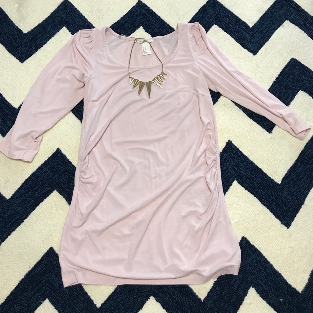 h&m mama pink 3/4 sleeve shirt