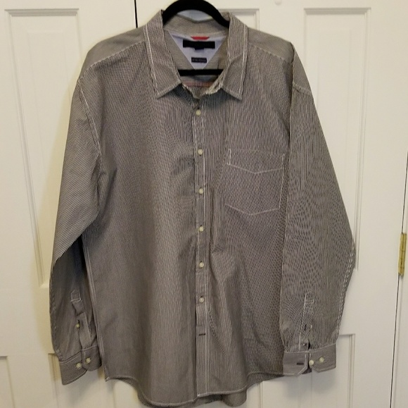 TOMMY HILFIGER Striped Dress Shirt - Picture 1 of 5