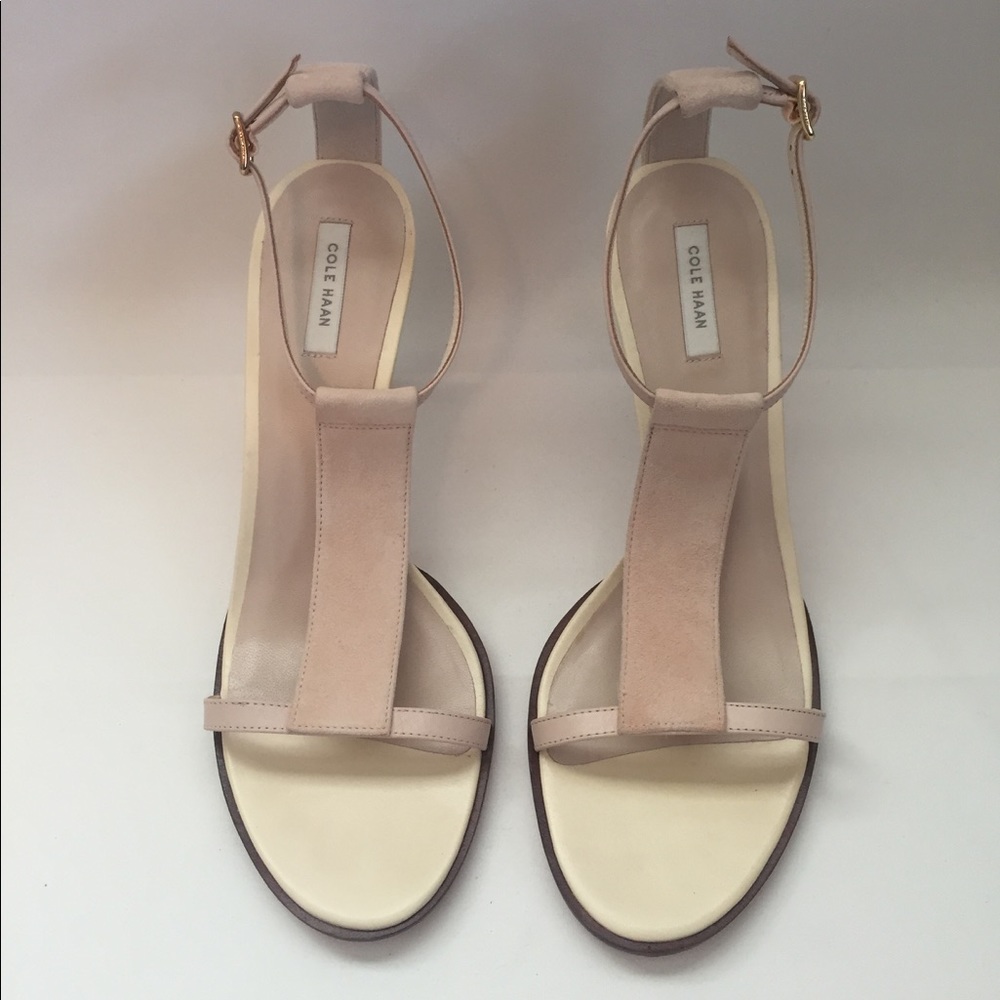 Cole Haan Blush Pink Suede Sandals