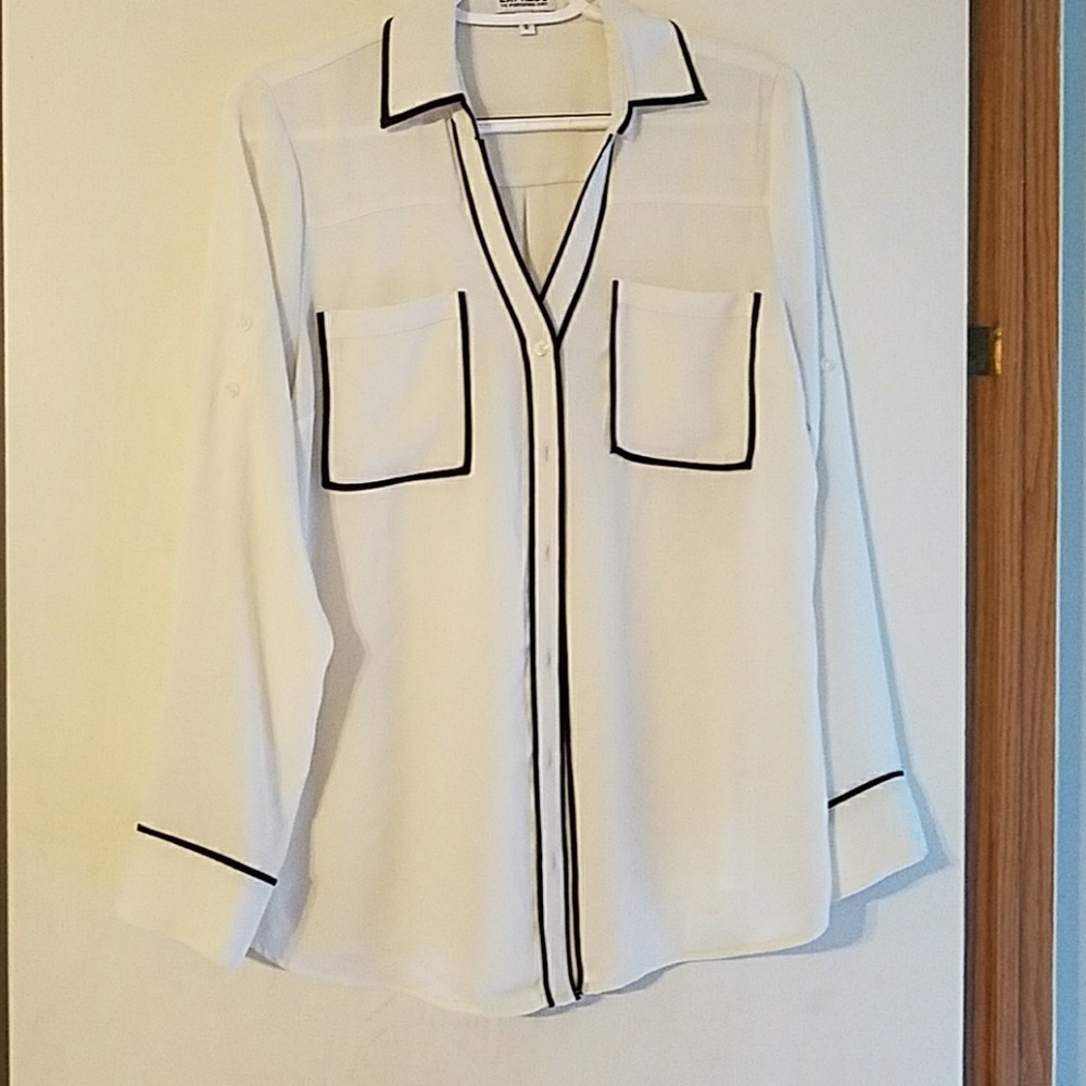 White button down