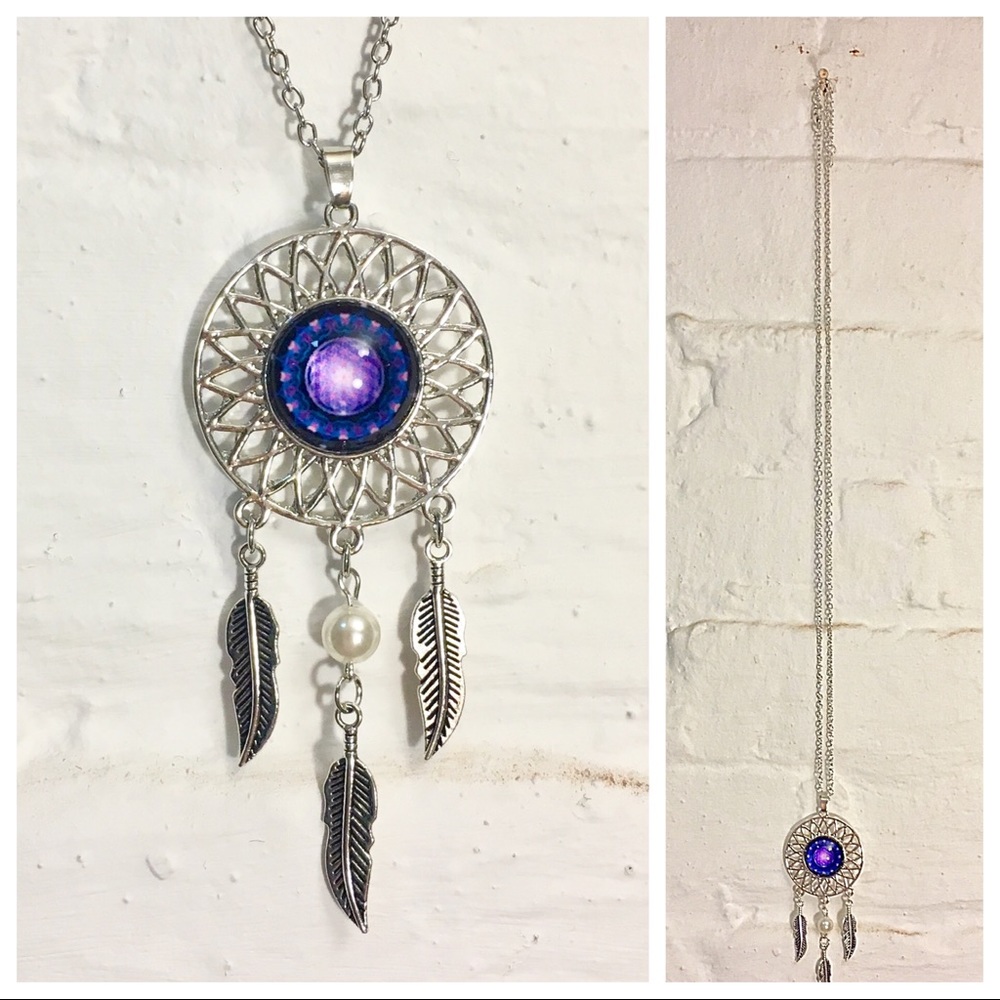 Beautiful Mandala Dreamcatcher Pendant Necklace