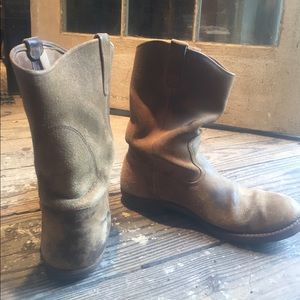 Vintage suede Red Wing boots