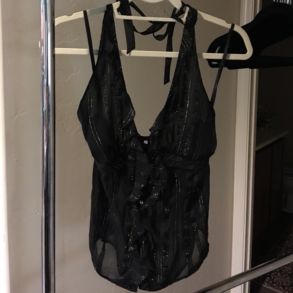Guess black/gold Halter