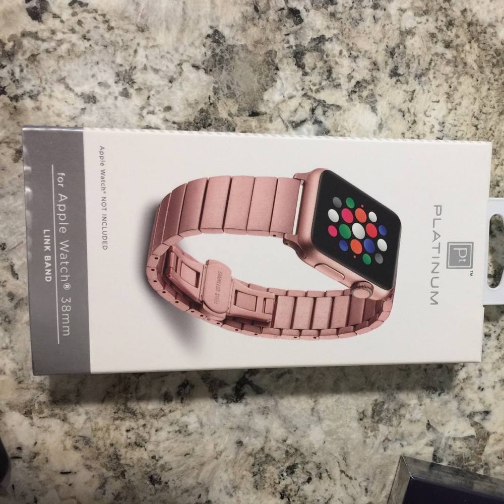 Rose gold link band 38mm.