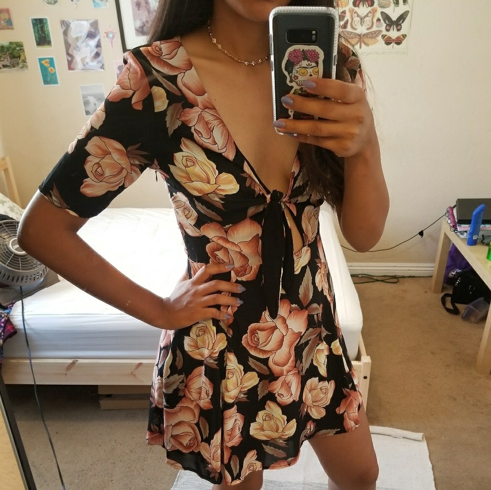Honey punch rose dress