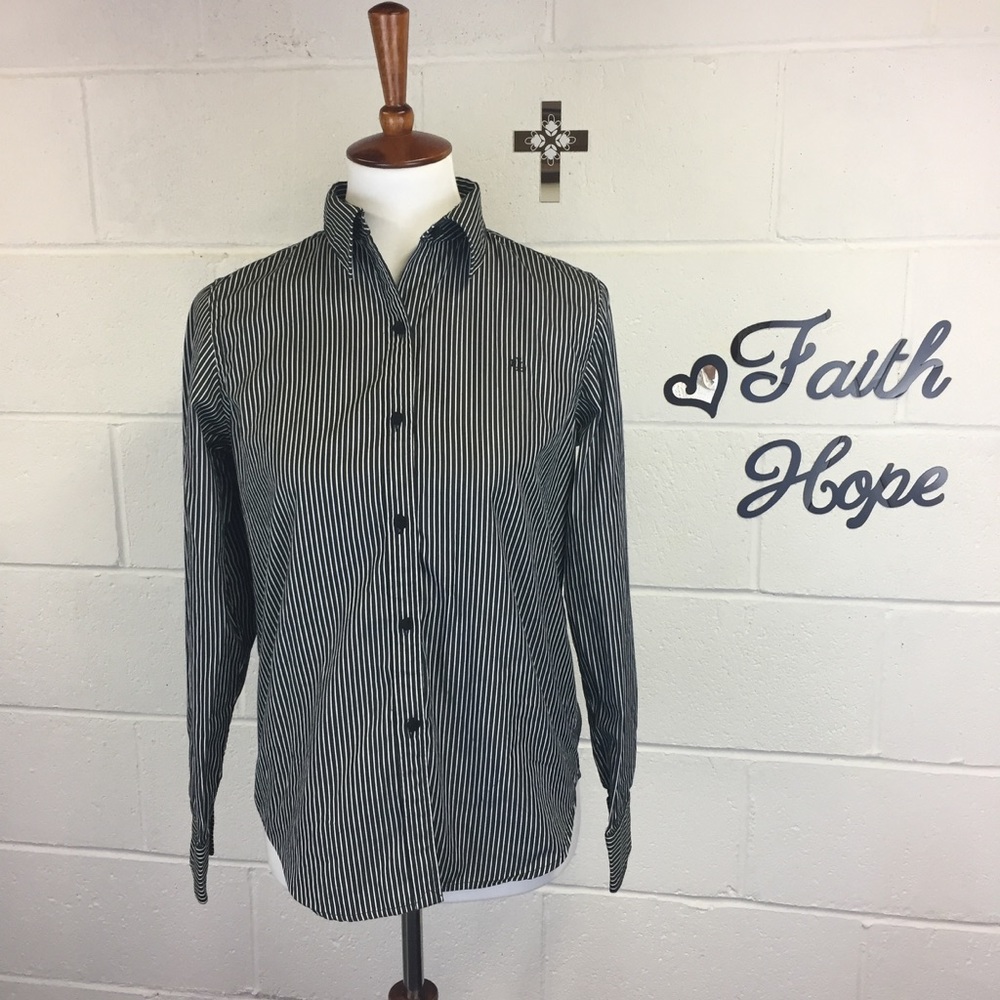 Lauren RalphLauren Striped Button Down Shirt SZ S