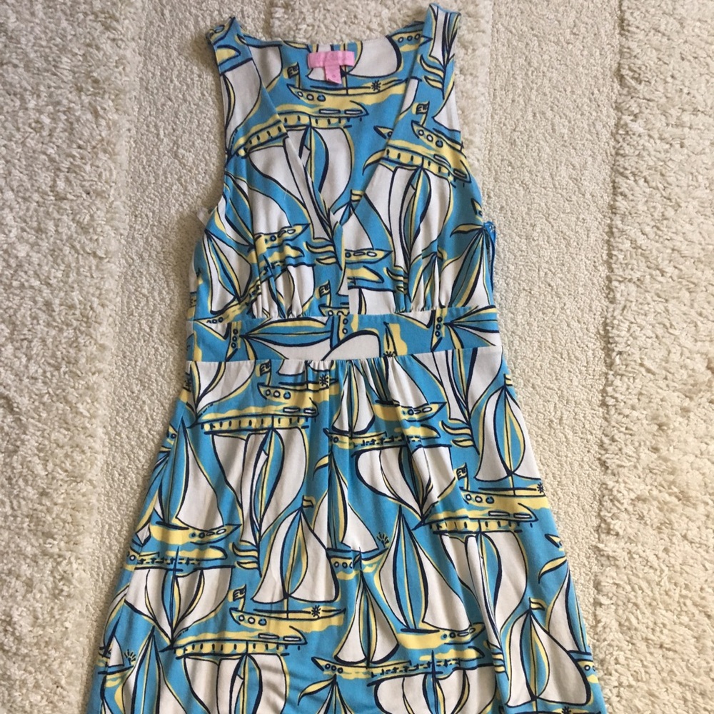 XS VGUC Lilly Pulitzer sailboats dress