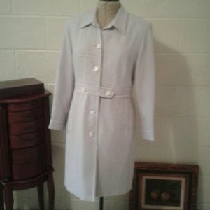 Jackie O style purple houndstooth jacket Sz 14 by