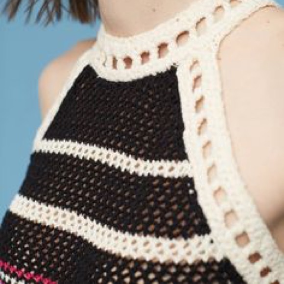 John + Jenn {Anthropologie} Knit Top Black Red - Picture 2 of 2