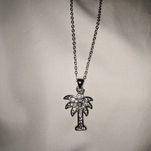 Palm Tree Pendant Necklace