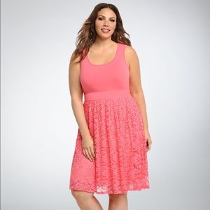 Torrid Lace Knit to Woven Sundress