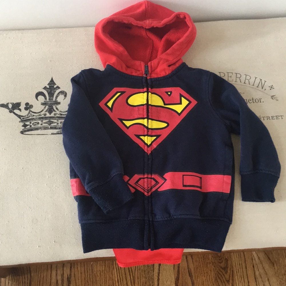 Superman hoodie with detachable cape