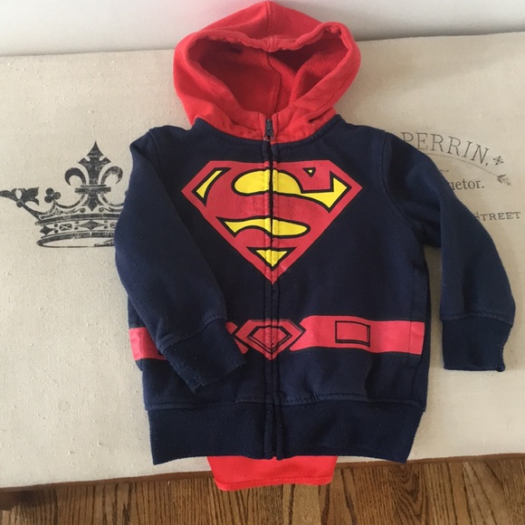 Superman hoodie with detachable cape - Picture 1 of 2