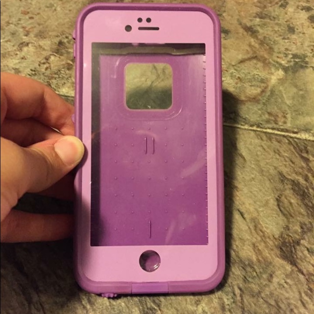 Purple lifeproof iphone6 case