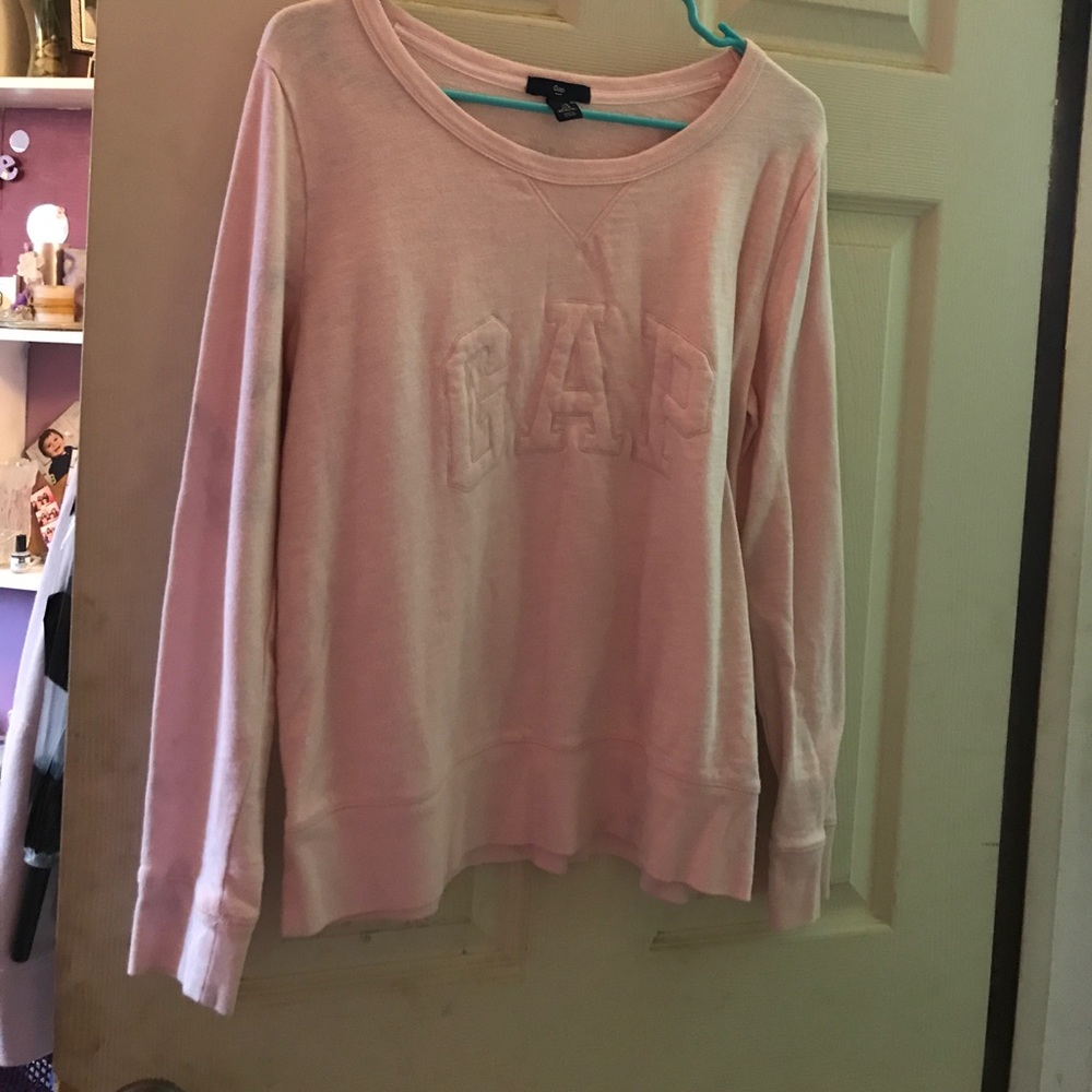 Light pink gap pullover sweatshirt