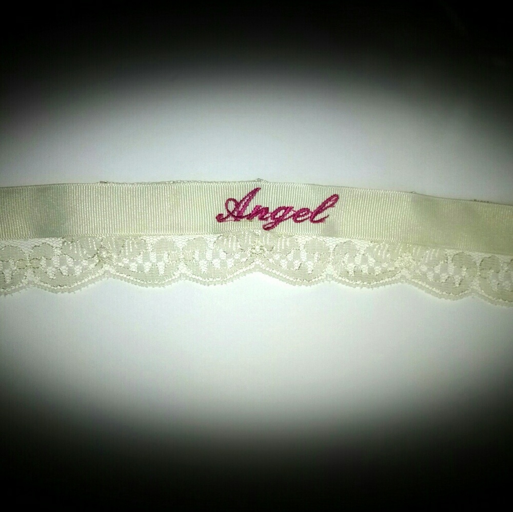 Handmade Embroidered "Angel" Choker