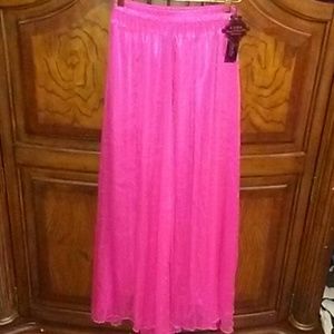 🐦FestPink Flowing Boho Skirt🐦