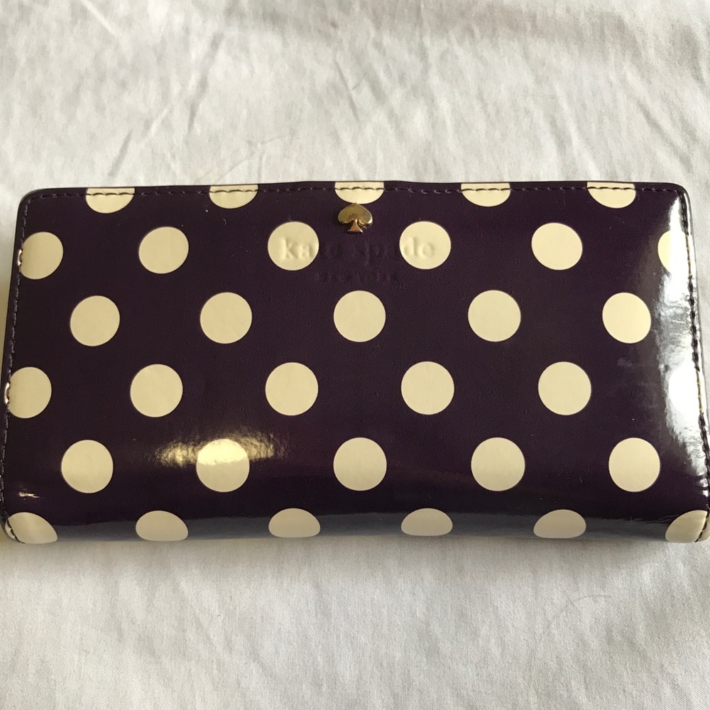 Kate Spade polka dot wallet