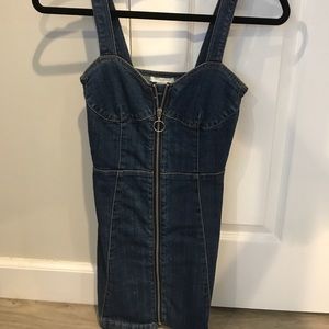 Adorable! H&M Denim Dress with O ring zip size 2