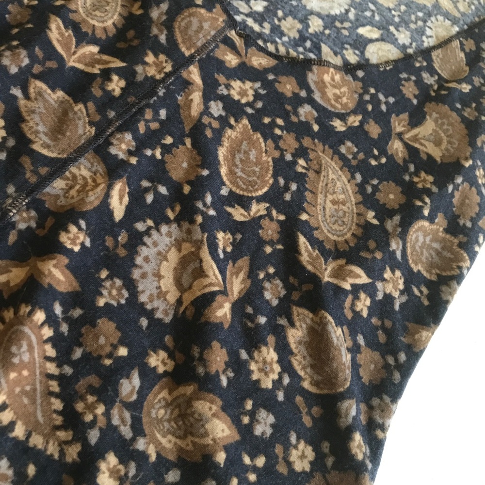 {Free People} NWOT Scoop-back Print Bodysuit - Picture 5 of 5