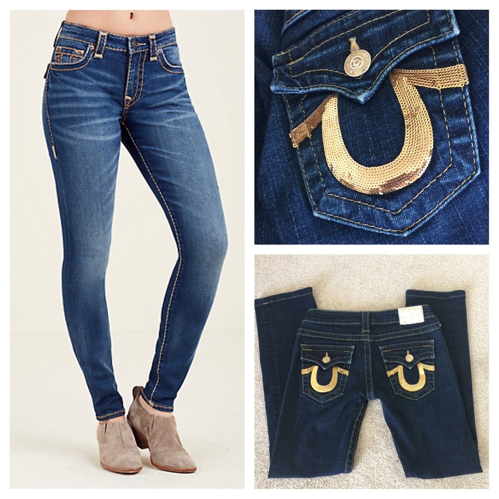 True Religion Gold Foil Size 26.
