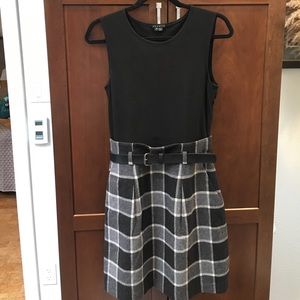Plaid flannel theory dress