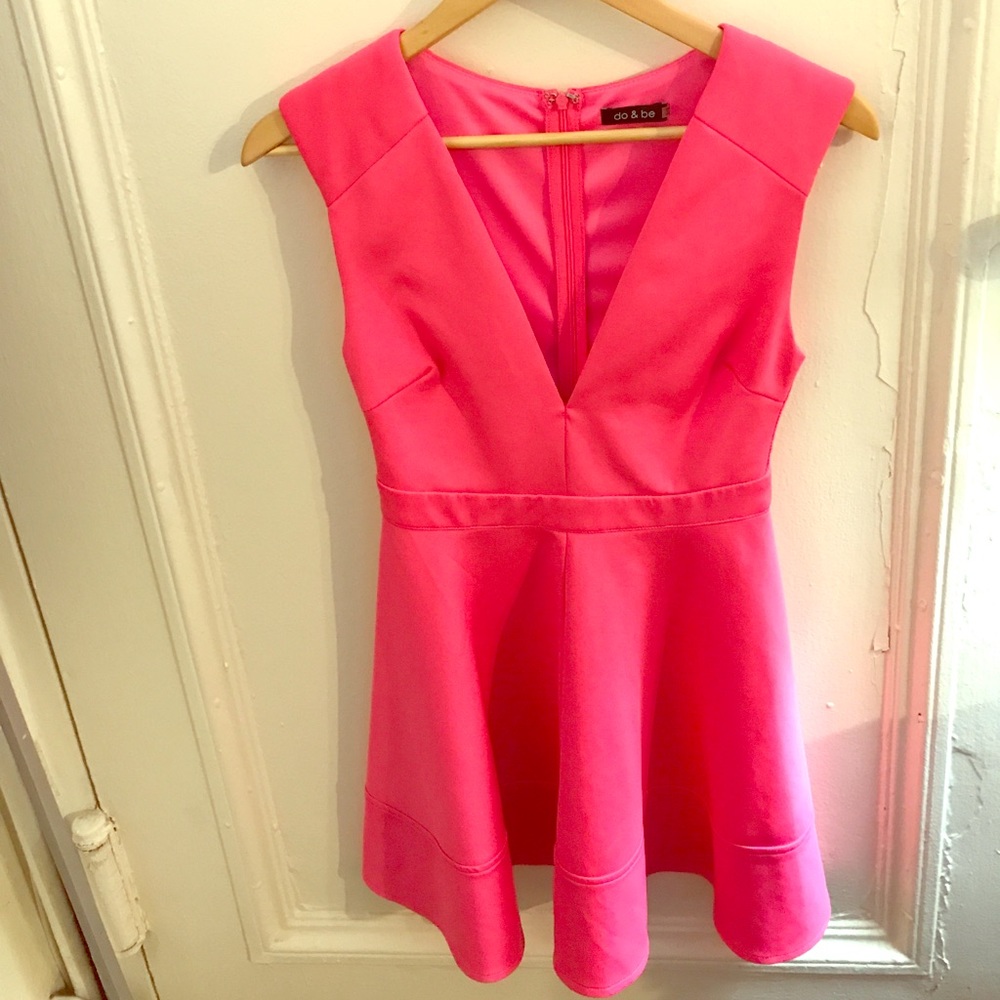 Small Hot Pink "Do & Be" dress