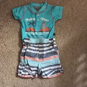 Boy onesie and shorts