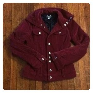 D&G raspberry  corduroy jacket