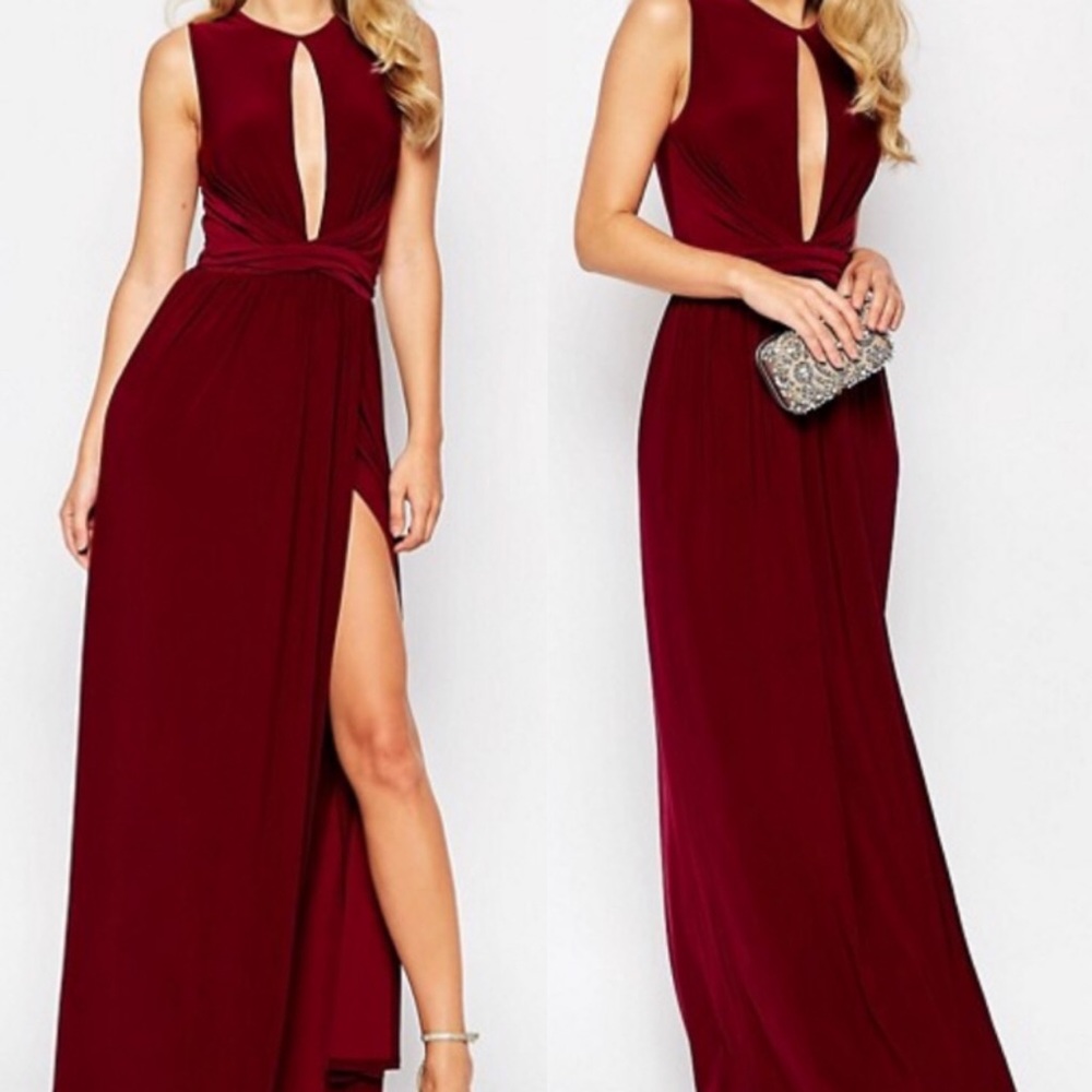 ASOS Keyhole Wrap Maxi Dress