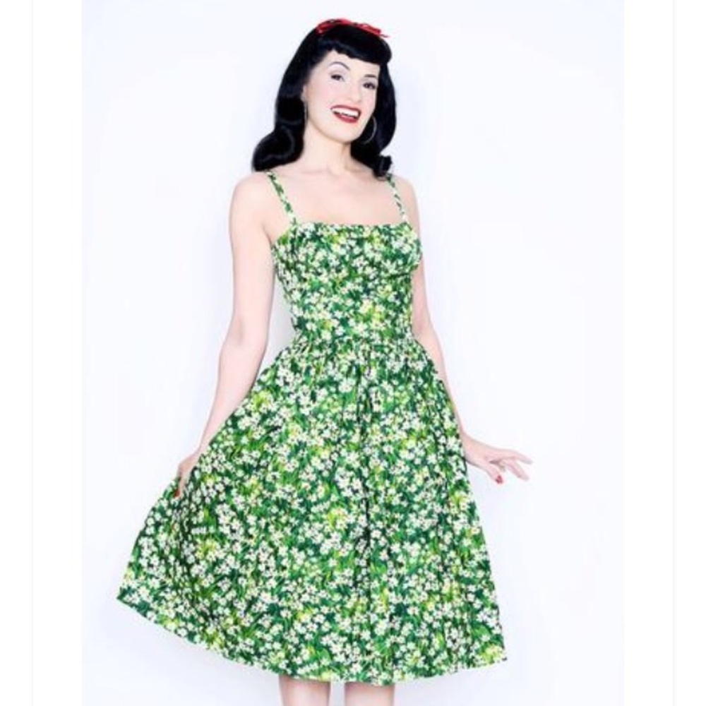 Bernie Dexter Pinup Floral Paris Dress 2x