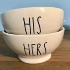 Real Rae Dunn His Her bowl Set