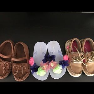 3 pairs of size 8 shoes