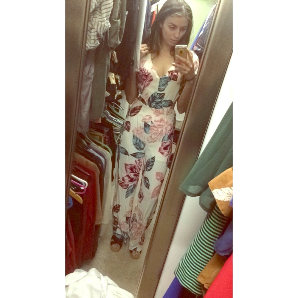 NWT Kendall + Kylie for Topshop Floral Jumpsuit