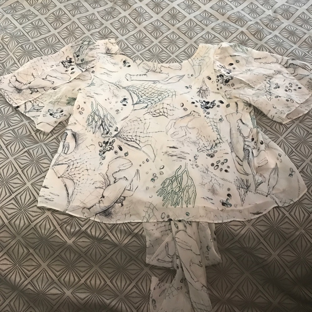 Club Monaco silk blouse