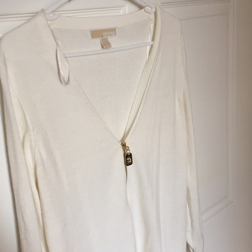 MICHAEL KORS Off White cardigan