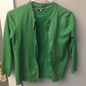Size S Kelly Green J Crew Twinset