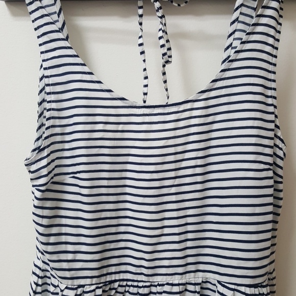 BNWT! FLIRTY Navy and white striped dress!💖 - Picture 2 of 3