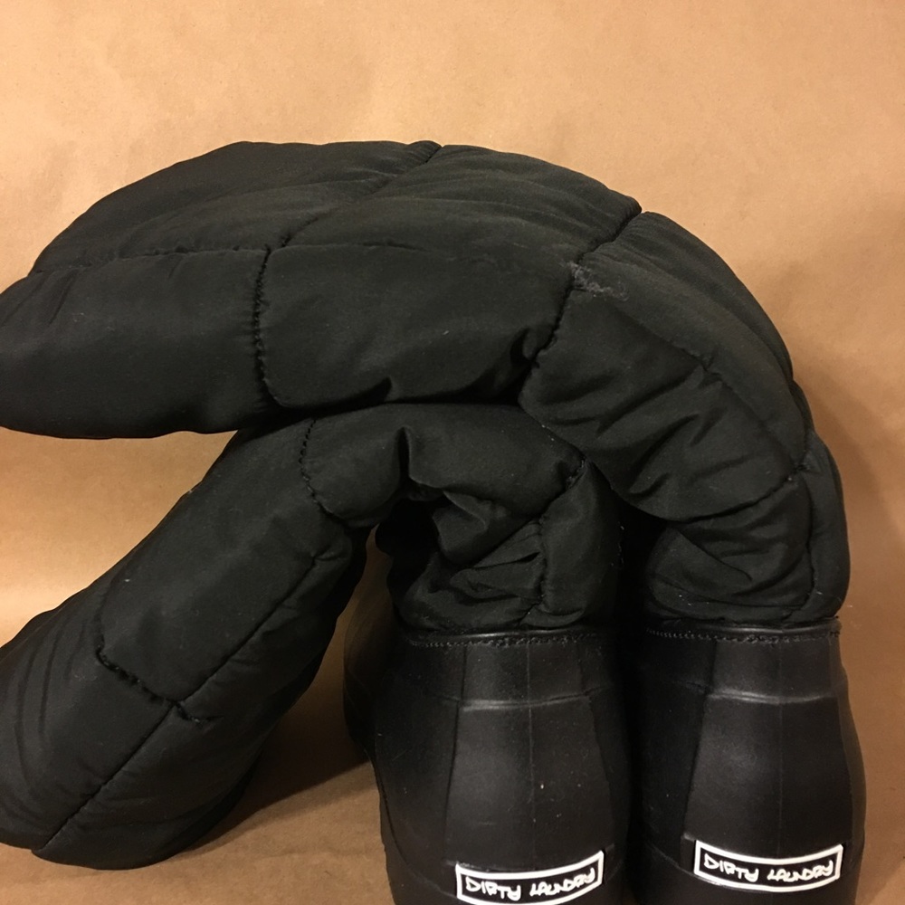Dirty laundry winter boots