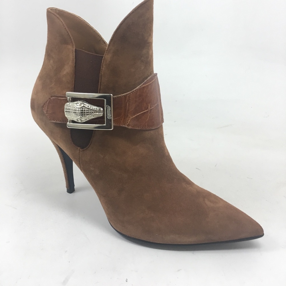 Mauri suede with alligator skin made in Italy