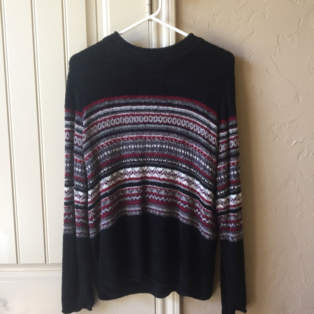 Festive Red and Black Sweater Size Large L