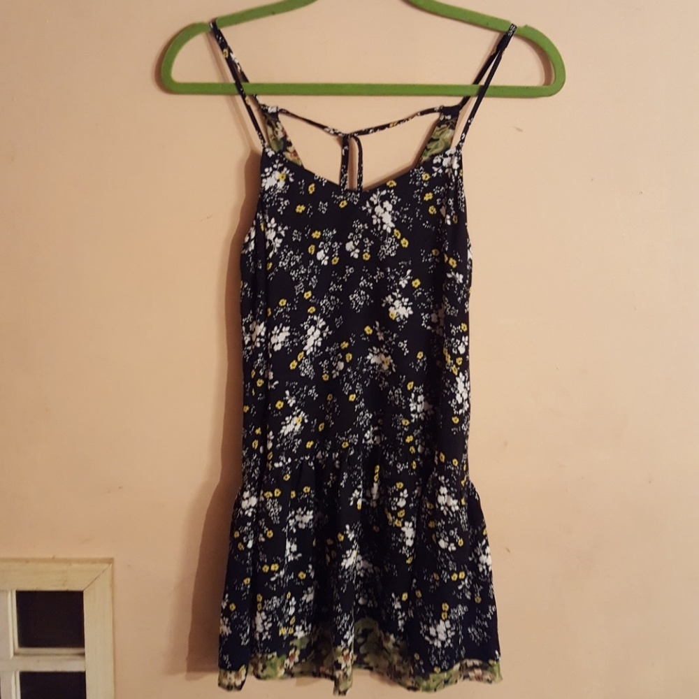 Vera Wang Princess Flounce Hem Dress XS 