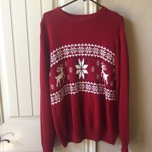 Dockers Red Chunky Holiday Sweater Size Large L